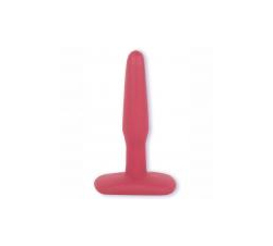   Butt Plug Non Skid Slim Small Sil A Gel 4 Inch Red   